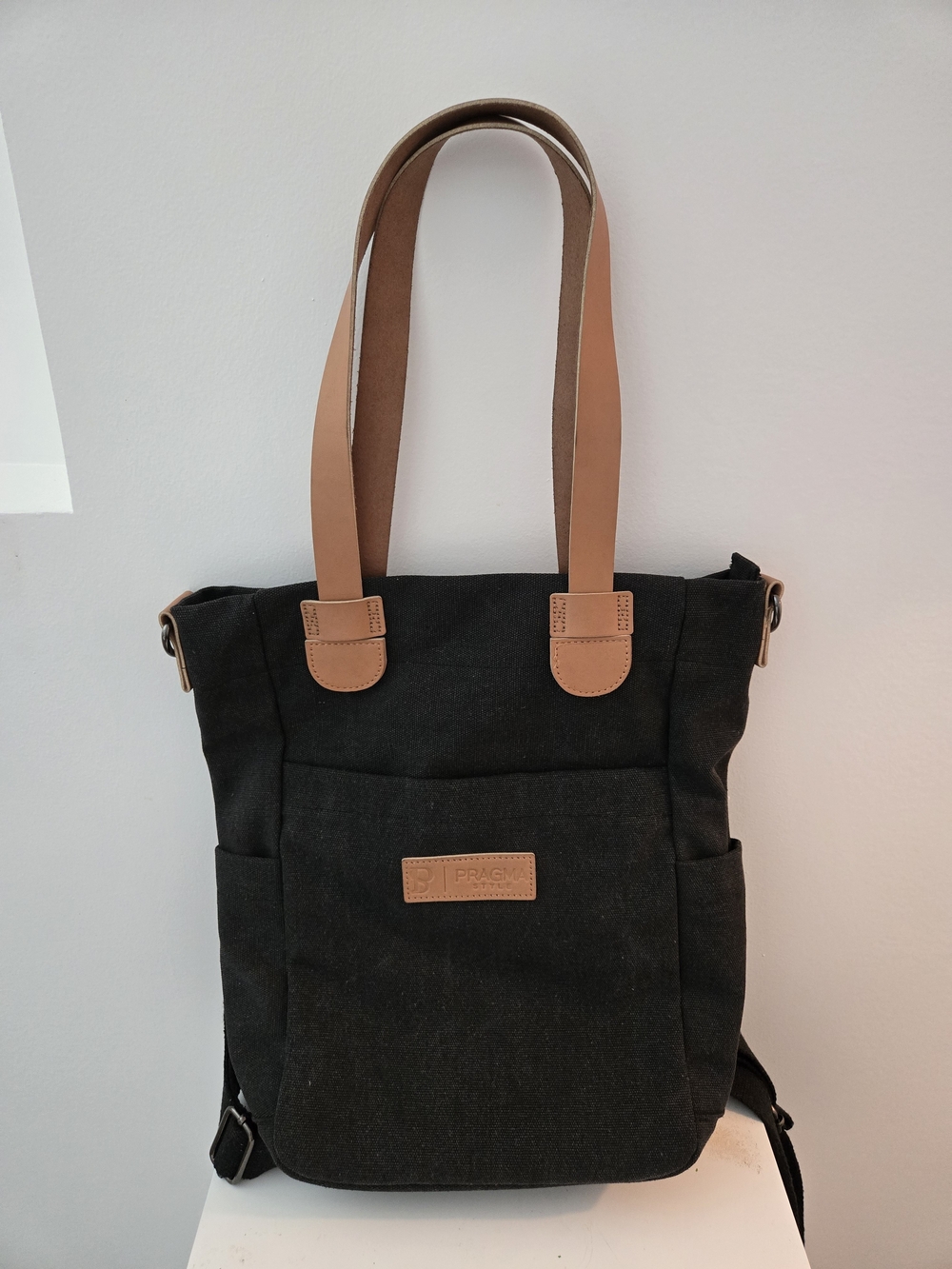 Black Canvas Backpack